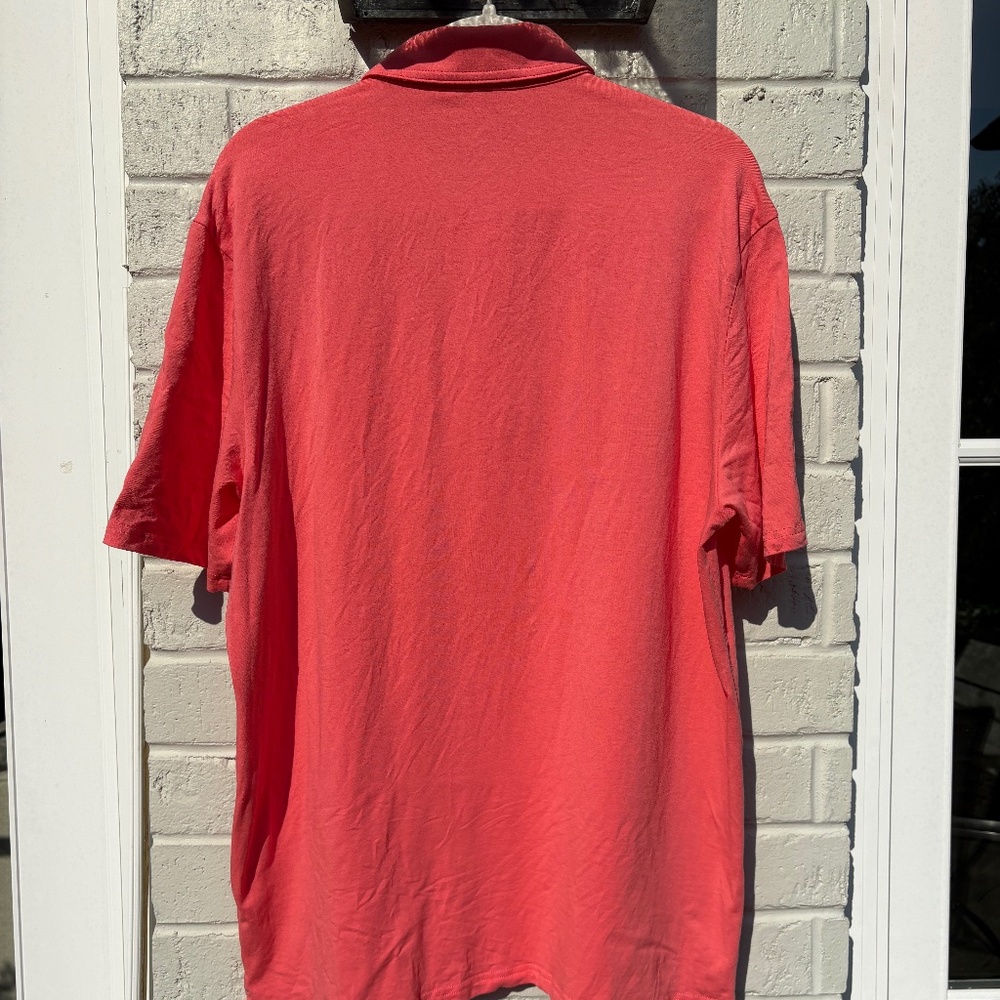 Johnnie-O Hangin Out The Original polo shirt Coral Large - Picture 3 of 15
